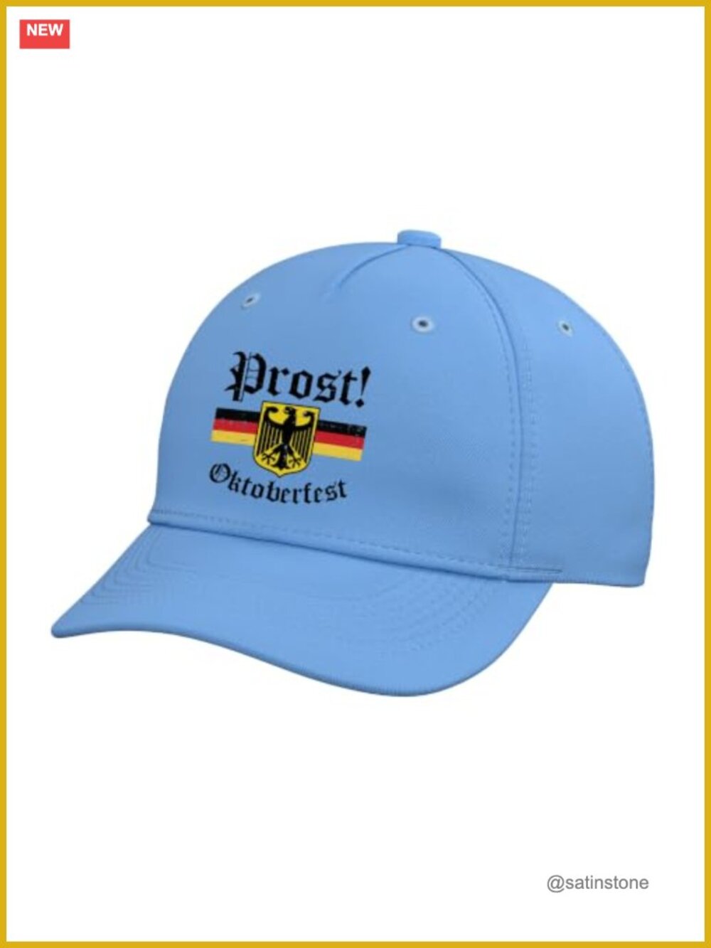 Oktoberfest German Flag Crest Eagle Adjustable Baseball Cap Hat